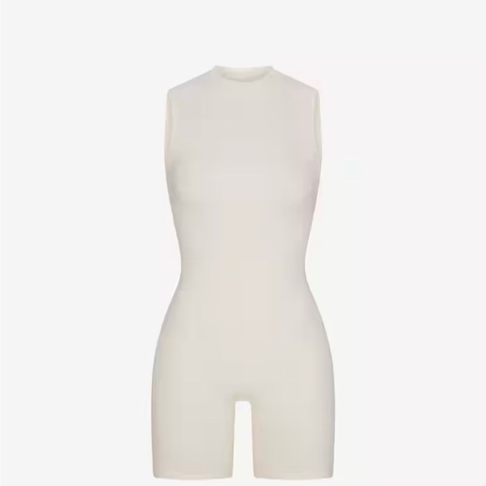 SKIMS Cotton Rib open back Onesie NWT
